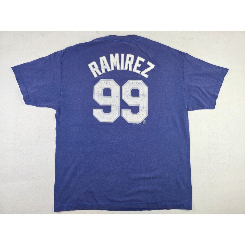 Vintage Los Angeles Dodgers Manny Ramirez 88 Shirt Size XL Majestic Y2K *READ*